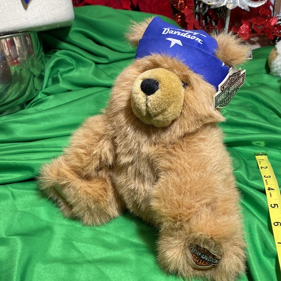Harley Davidson weighted Teddy Bear 🧸 🔥Perfect Gift! NWT! ADORABLE! 🎁🎄 - Picture 6 of 7